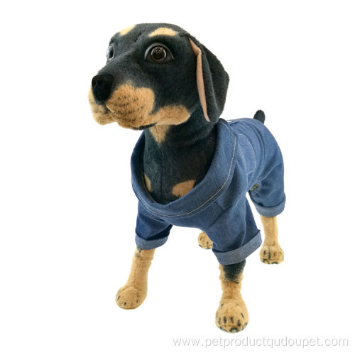 2021 Fresh Stylish jean chaqueta para mascotas de cuatro patas